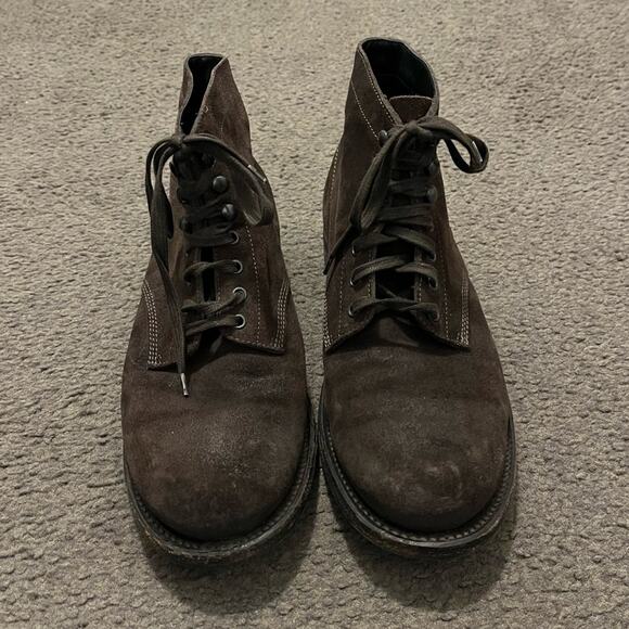 Bottega Veneta Brown Leather Lace Up Ankle Boots - Picture 3 of 11